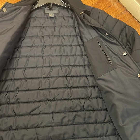 Men Quilted Jacket Navy H&M - Size 42R - Picture 4 of 6
